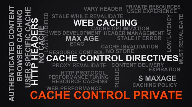 Cache Control Private Word Cloud