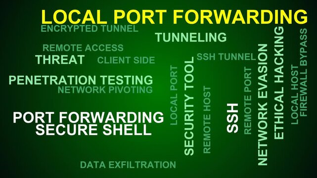 Local Port Forwarding Word Cloud