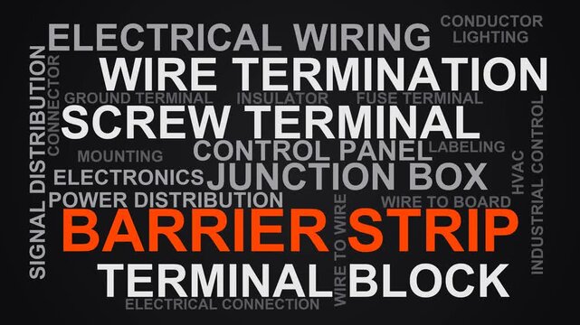 Barrier Strip Word Cloud