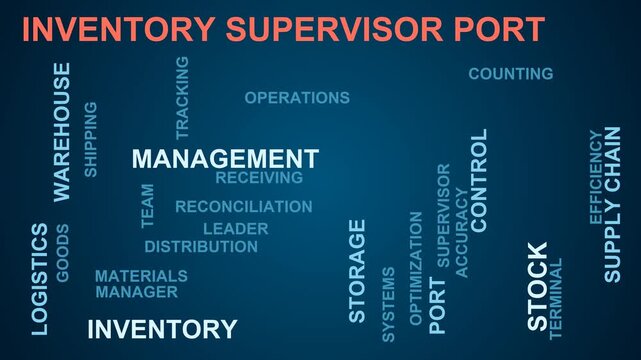 Inventory Supervisor Port Word Cloud