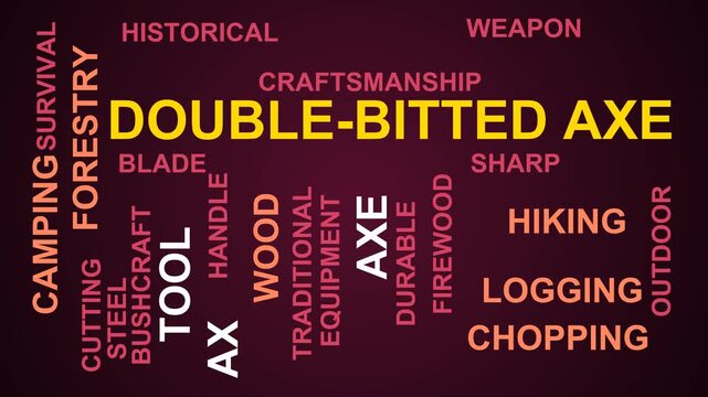Double-Bitted Axe Word Cloud