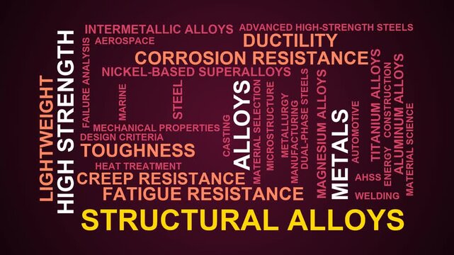 Structural Alloys Word Cloud