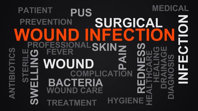 Wound Infection Word Cloud