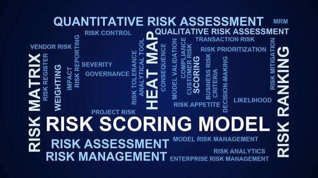 Risk Scoring Model Word Cloud