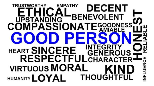 Good Person Word Cloud