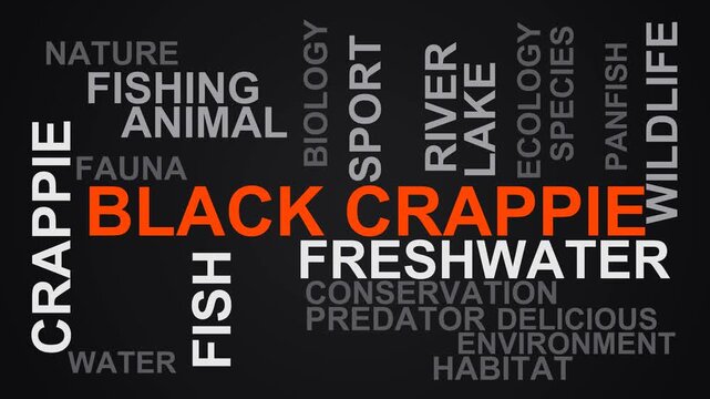 Black Crappie Word Cloud