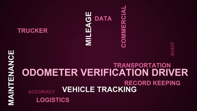 Odometer Verification Driver Word Cloud