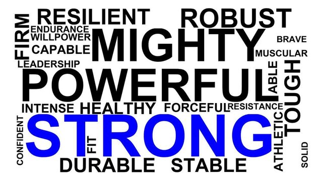 Strong Word Cloud