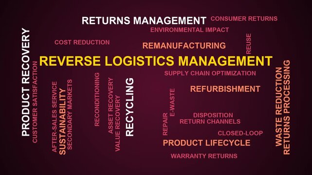 Reverse Logistics Management Word Cloud