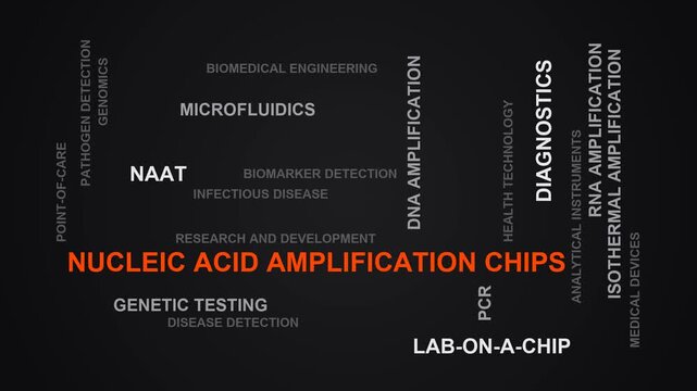 Nucleic Acid Amplification Chips Word Cloud