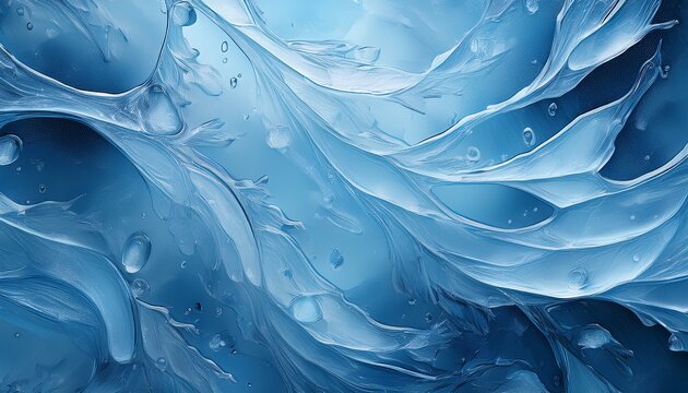 Ice Texture With Water Drops Ice Background Winter Texture Background Generative Ai
