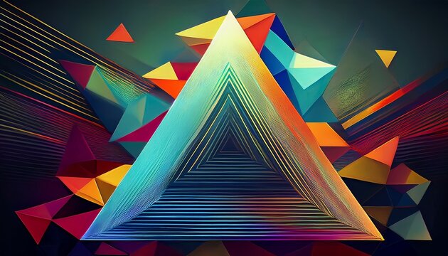 Abstract Modern Triangle Background