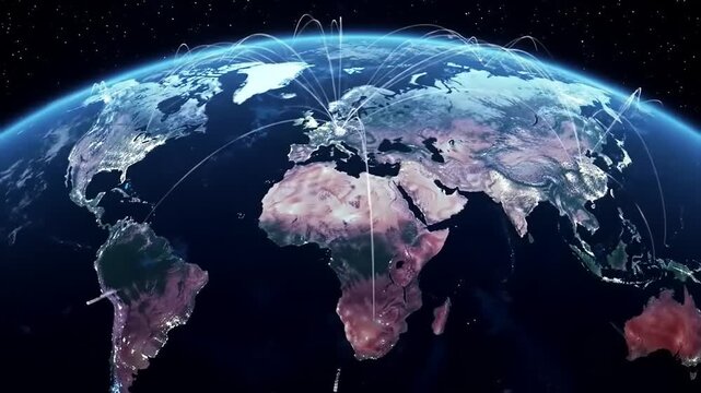 Global network map