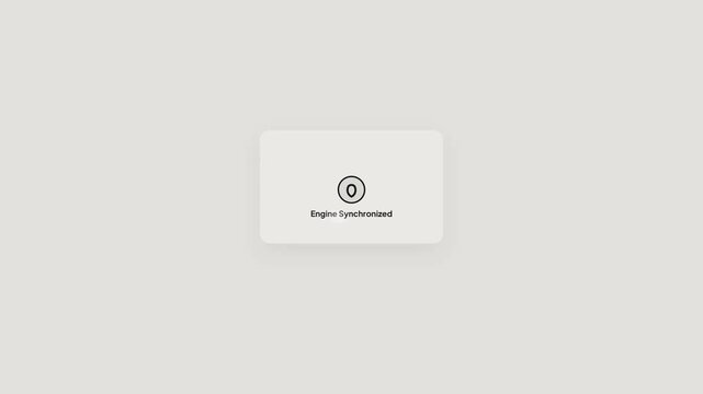 Language Translation Engine Progress Bar and Synchronization Successful Notification Minimalist UX UI Animation Loop