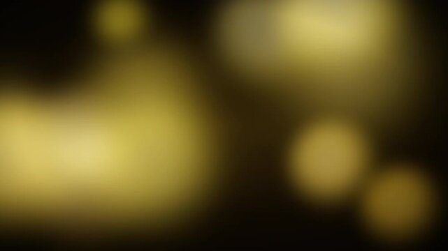 Luxurious Large Gold Bokeh Circles on Dark Background