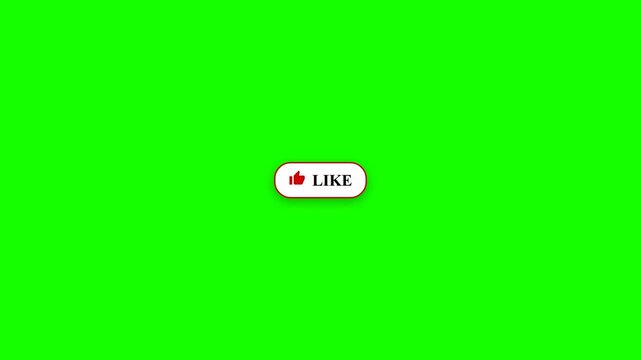 A bright green background with a white like button isometric illustration