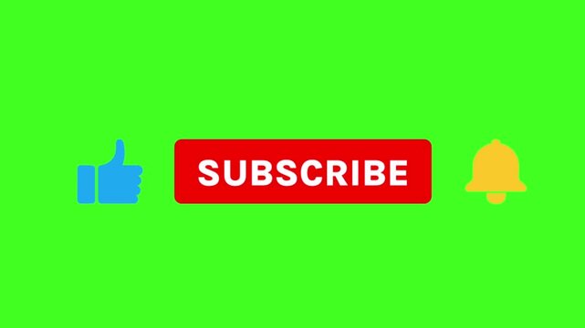 All in One Social Media Like Subscribe and Bell Notification Animation Pack