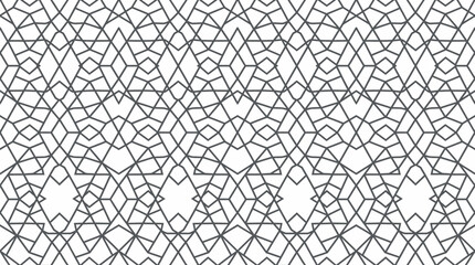 Obraz premium Abstract Geometric Line Pattern Seamless Design