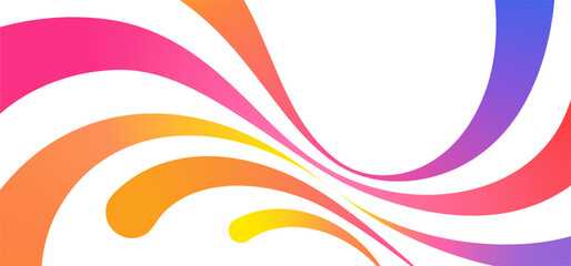 Fototapeta na wymiar Splash Color Ribbon Background. Abstract Dynamic Gradient Lines Vector Pattern. Rainbow Color Dynamic Lines Graphic Design.
