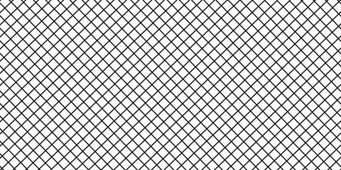 Diagonal cross line grid seamless pattern. Geometric diamond texture. Black diagonal line mesh on white background. Minimal quilted fabric.Ilustration Modern © Adinda