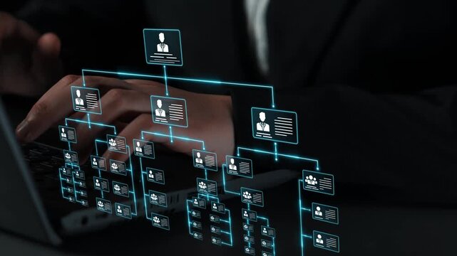 Corporate org chart and team structure show hierarchy, team, and structure for clear organization, management, and operational planning Marrow