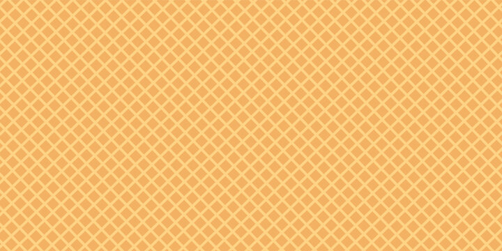 Seamless background pattern texture wafer waffle. Ice cream cone vector texture.Modern Art Vector