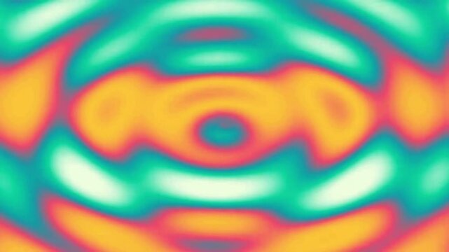Abstract Visual Motion swirling patterns in vibrant neon greens and reds