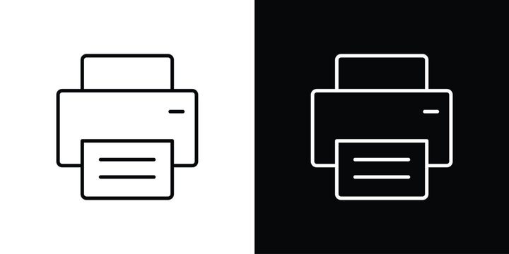 Print icon vector logos kit. EPS10
