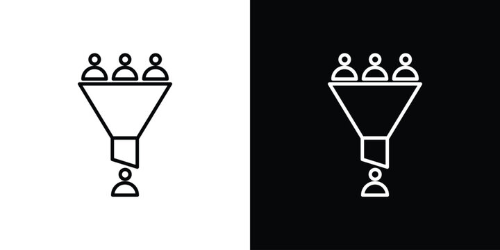 sales conversion icon vector logos kit. EPS10