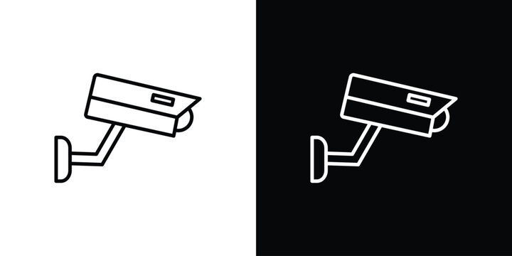 Security camera icon vector logos kit. EPS10