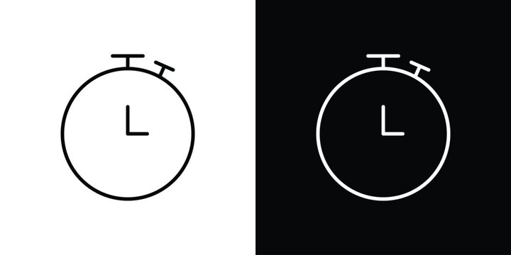 Timer icon vector logos kit. EPS10