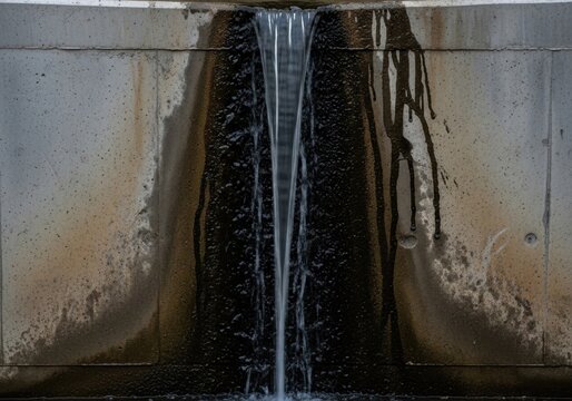 Water trickling down concrete wall 20260307 135802