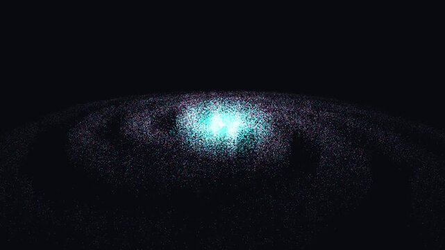 Procedural art bright white blue stars in the milky way galaxy with cosmic dust in vast dark space, suitable for astronomythemed designs.