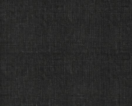 Black fabric weave seamless texture with dark canvas material, realistic textile pattern, panoramic background for design, branding and digital mockups