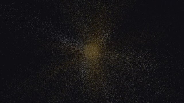 Stunning procedural art of a distant golden nebula in dark space. Perfect for science fiction, astronomy, or cosmicthemed designs.