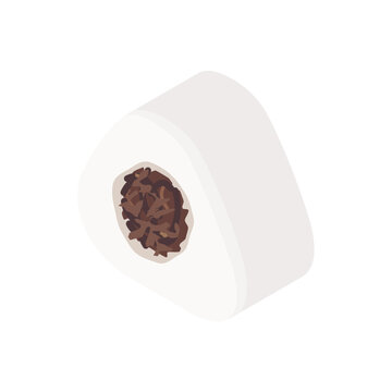 おにぎり(昆布)のイラスト