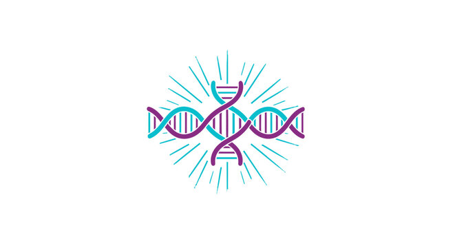 Icon Of A Double Helix Gene Science DNA Research Symbol