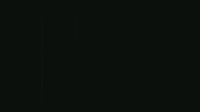 digital rain matrix style code vector background animation