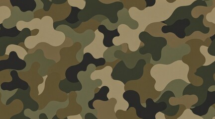 Fototapeta premium Camouflage Pattern Background in Earth Tones