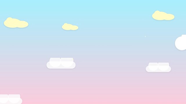 dreamy cloud drift soft vector gradient background animation