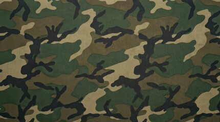 Fototapeta premium Camouflage Pattern Fabric Texture Background