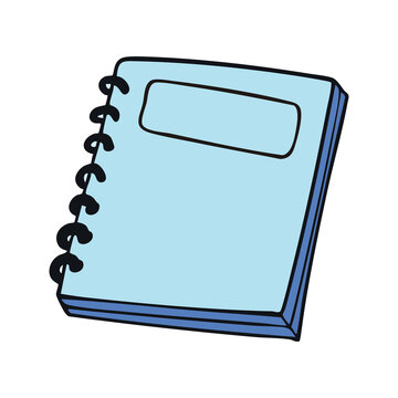 Spiral Notebook School Stationery Icon