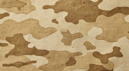 Fototapeta premium Desert Camouflage Pattern Fabric Texture.