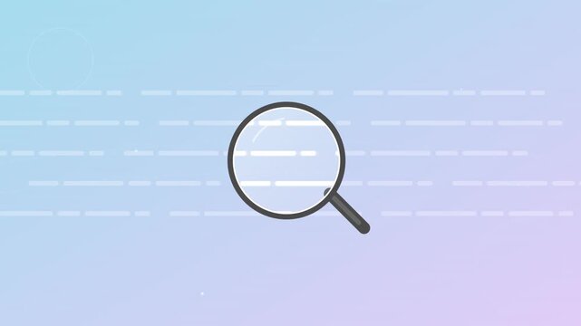 dynamic search engine magnifying glass optimization graphic