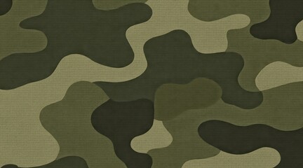 Fototapeta premium Green Camouflage Pattern Military Background.
