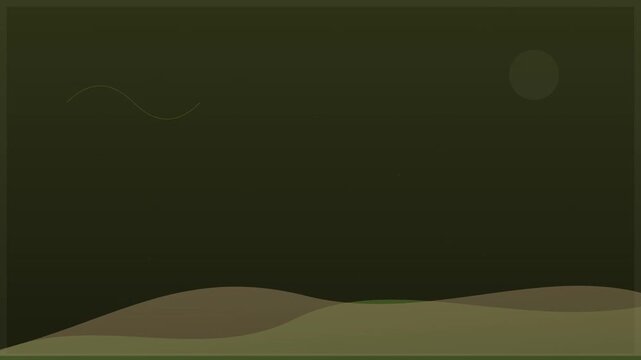 earthy olive and tan rain animation for sustainability