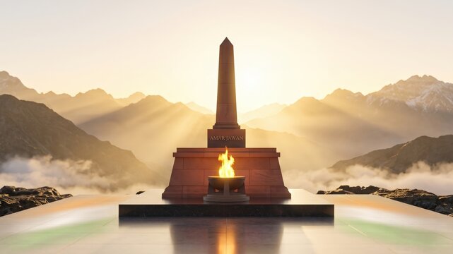 Kargil Vijay Diwas Memorial with Eternal Flame