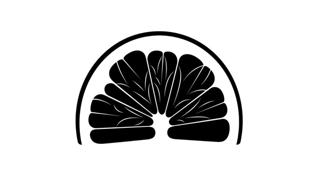 Black and white japanese family crest emblem with plain white background heraldry monogram symbol badge logo mark