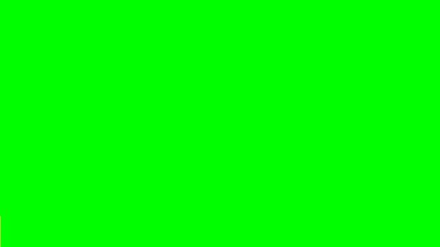 4K green screen bars wipe transition - horizontal bars slide in from alternating sides to cover then off, motion graphics overlay element for streamers and video editors, chroma key
