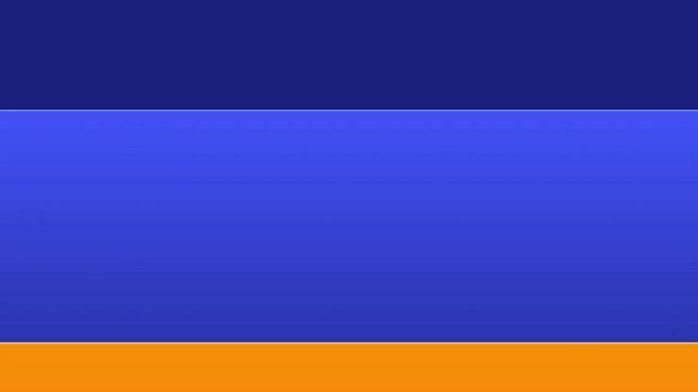 flat stacking panel transition vibrant blue orange